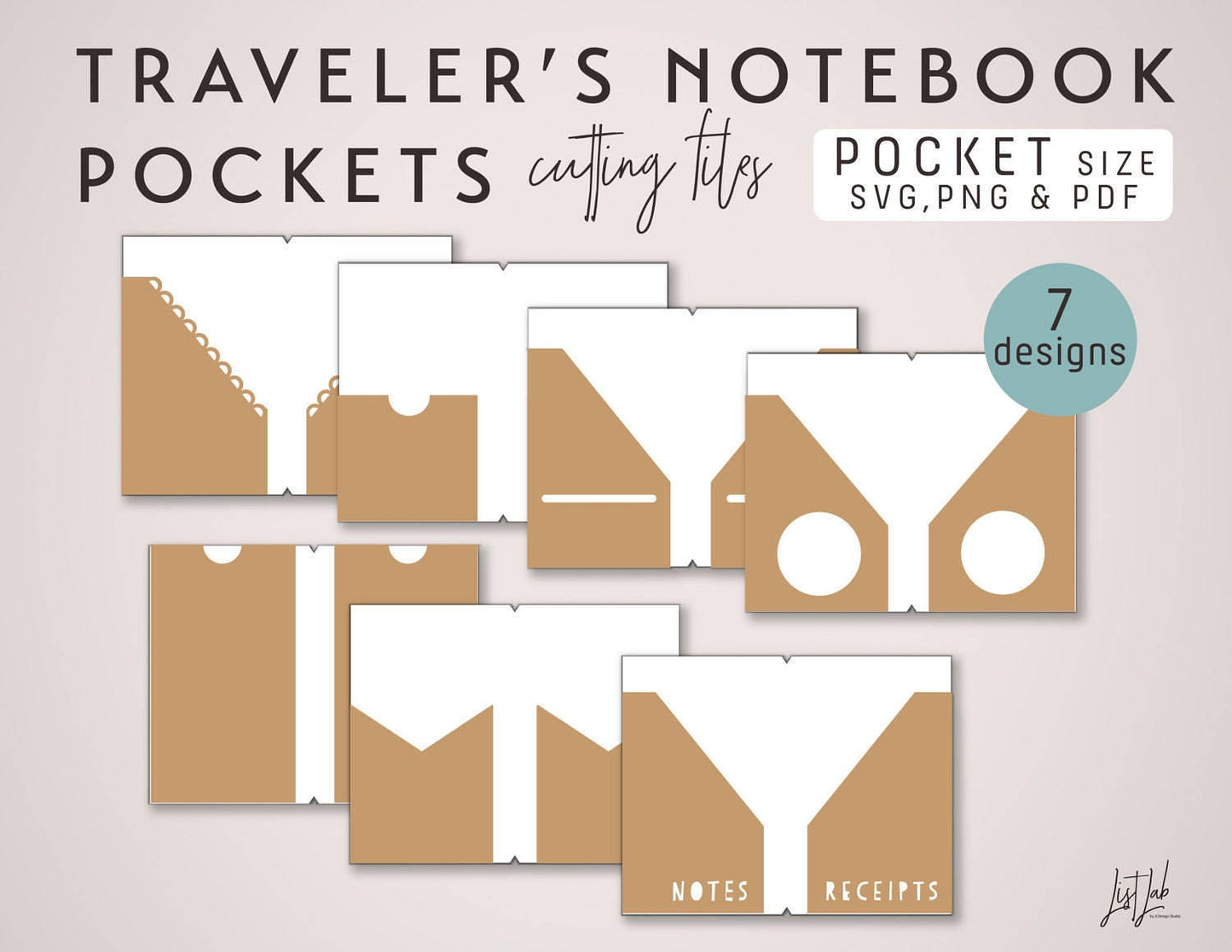 Pocket TN Pockets Cutting Files (7 Designs)