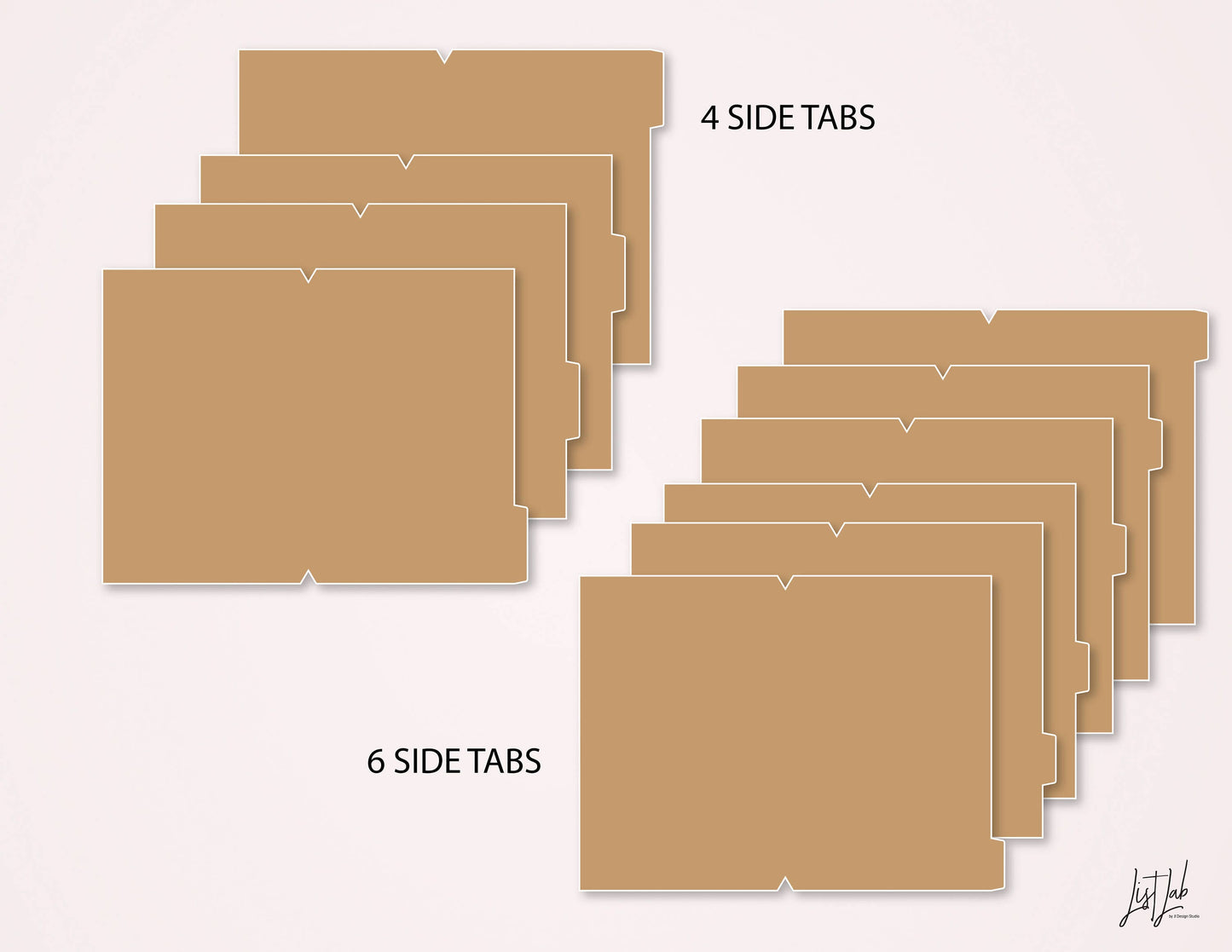 Pocket TN SIDE TABBED COVERS Kit Cutting Files Set