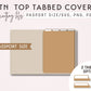 Passport TN TOP TABBED COVERS Kit Cutting Files Set
