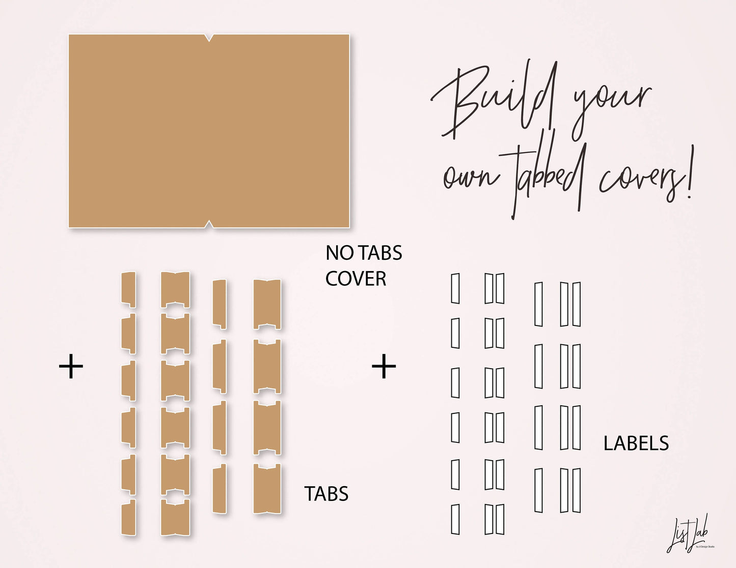 A6 TN SIDE Tabbed Covers Kit Cutting Files Set