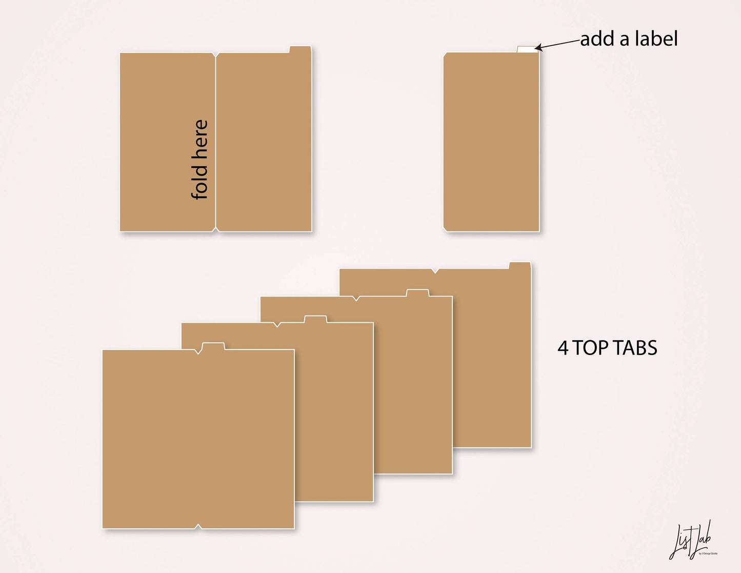 Standard TN TOP TABBED COVERS Kit Cutting Files Set
