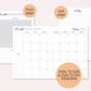 Passport TN DUTCH DOOR Style  MONTHLY-WEEKLY-DAILY DOT GRID Printable Booklet Set