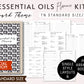 Standard ESSENTIAL OILS Planner Journal Kit TN Printable Booklet Insert Set