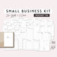 Pocket TN SMALL BUSINESS Kit Printable Insert Set