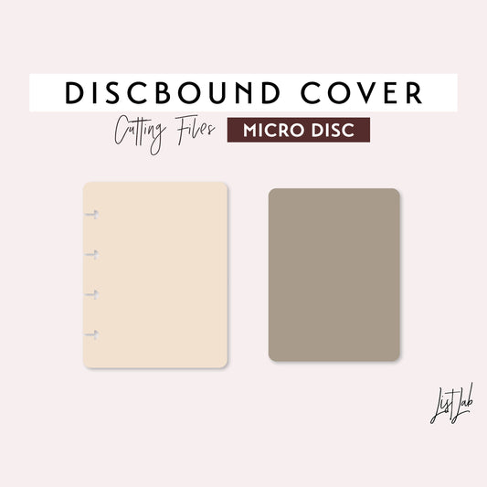 Micro Discbound PLANNER COVER Cutting Files Set