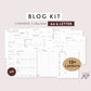 A4 and Letter Size  Ring / Discbound BLOG Kit Printable Set