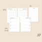 Aug 2023 - Dec 2024 Pocket Ring Yearly/Monthly/Weekly Horizontal Printable Set