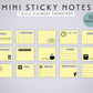 Mini 1.5 X 2 in STICKY NOTES Printable Set
