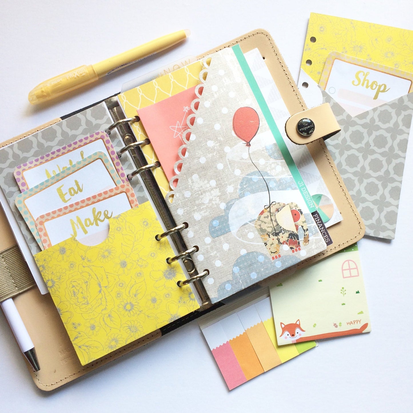 Personal Ring PLANNER POCKETS Cutting Files Set