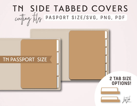 Passport TN SIDE Tabbed Covers Kit Cutting Files Set
