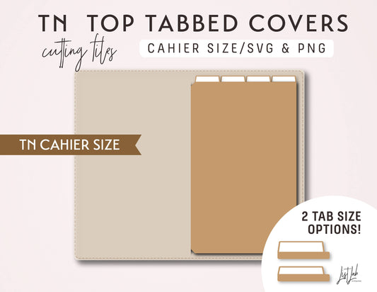 Cahier TN TOP TABBED COVERS Cutting Files Set