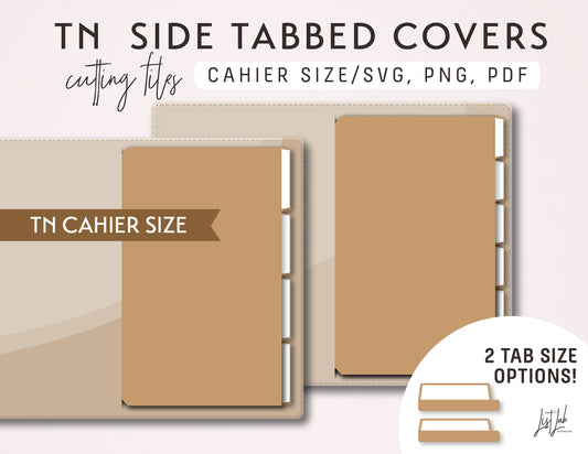 Cahier TN SIDE TABBED COVERS Cutting Files Set