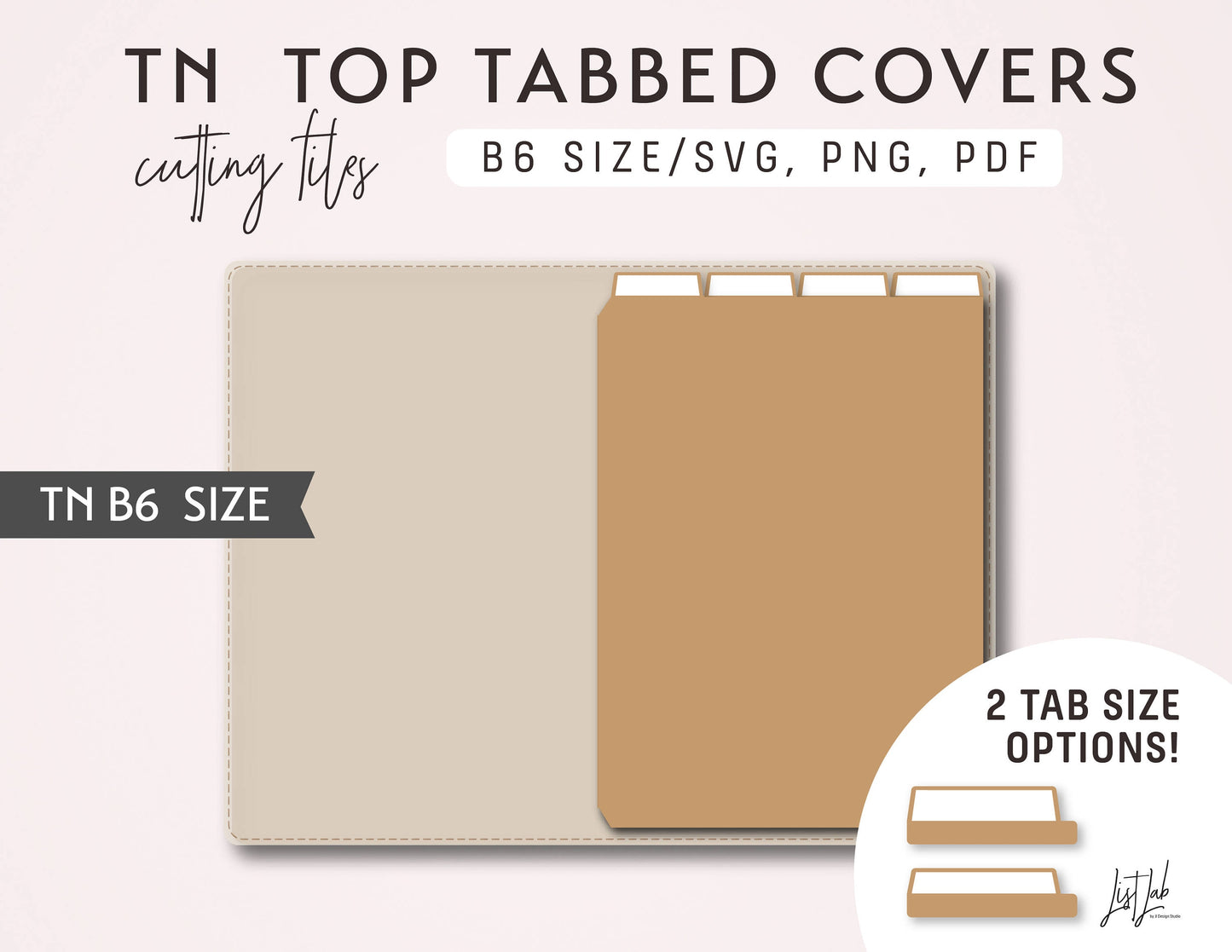 B6 TN TOP TABBED COVERS Kit Cutting Files Set