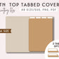 A6 TN TOP Tabbed Covers Kit Cutting Files Set