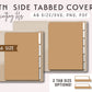 A6 TN SIDE Tabbed Covers Kit Cutting Files Set