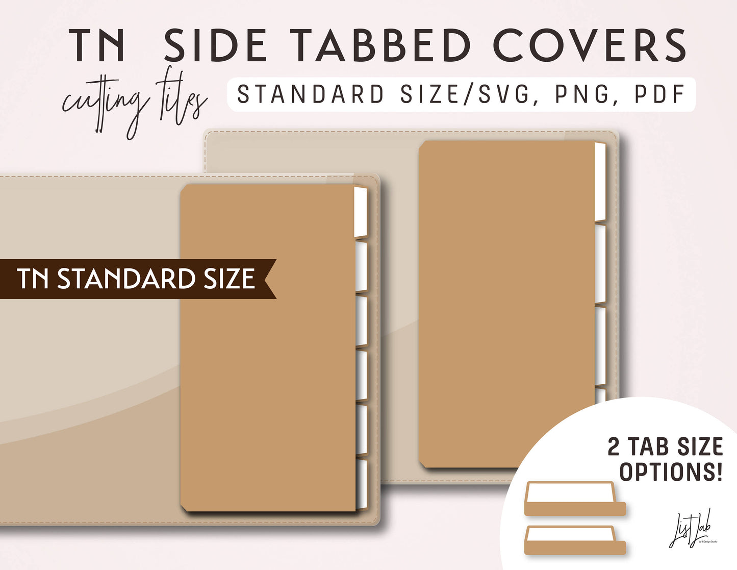 Standard TN  SIDE TABBED COVERS Kit Cutting Files Set