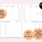 FC Compact Ring DUTCH DOOR Style Monthly-Weekly-Daily Dot Grid Printable Booklet Set