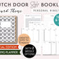 A6 Ring DUTCH DOOR Style MONTHLY-WEEKLY-DAILY DOT GRID Printable Set