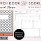 B6 TN DUTCH DOOR Style MONTHLY-WEEKLY-DAILY DOT GRID Printable Booklet Set