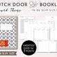 B6 Slim DUTCH DOOR Style MONTHLY-WEEKLY-DAILY DOT GRID TN Printable Booklet Set