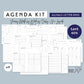 A5 / Half-Letter Ring AGENDA KIT Printable Set