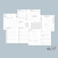 Personal Wide Ring HOME MANAGEMENT KIT Printable Insert Set