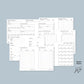 A6 Ring BLOG KIT Planner Printable Set