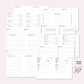 ECLP / A5 Wide Ring ME TIME KIT Printable Planner Insert Set