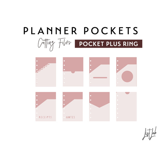 Pocket Plus Ring PLANNER POCKETS Cutting Files Set